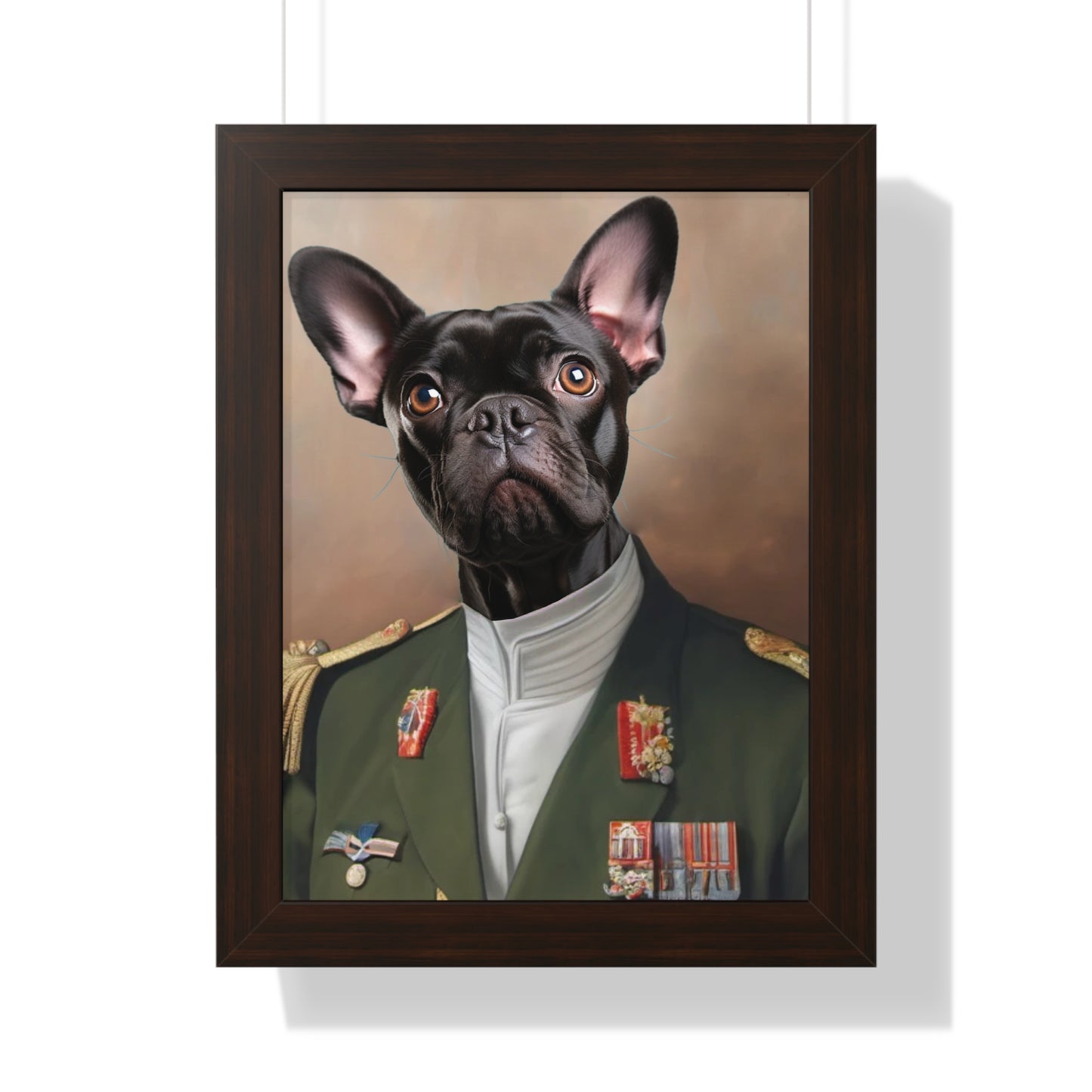 Lieutenant General Custom Dog Poster Frame