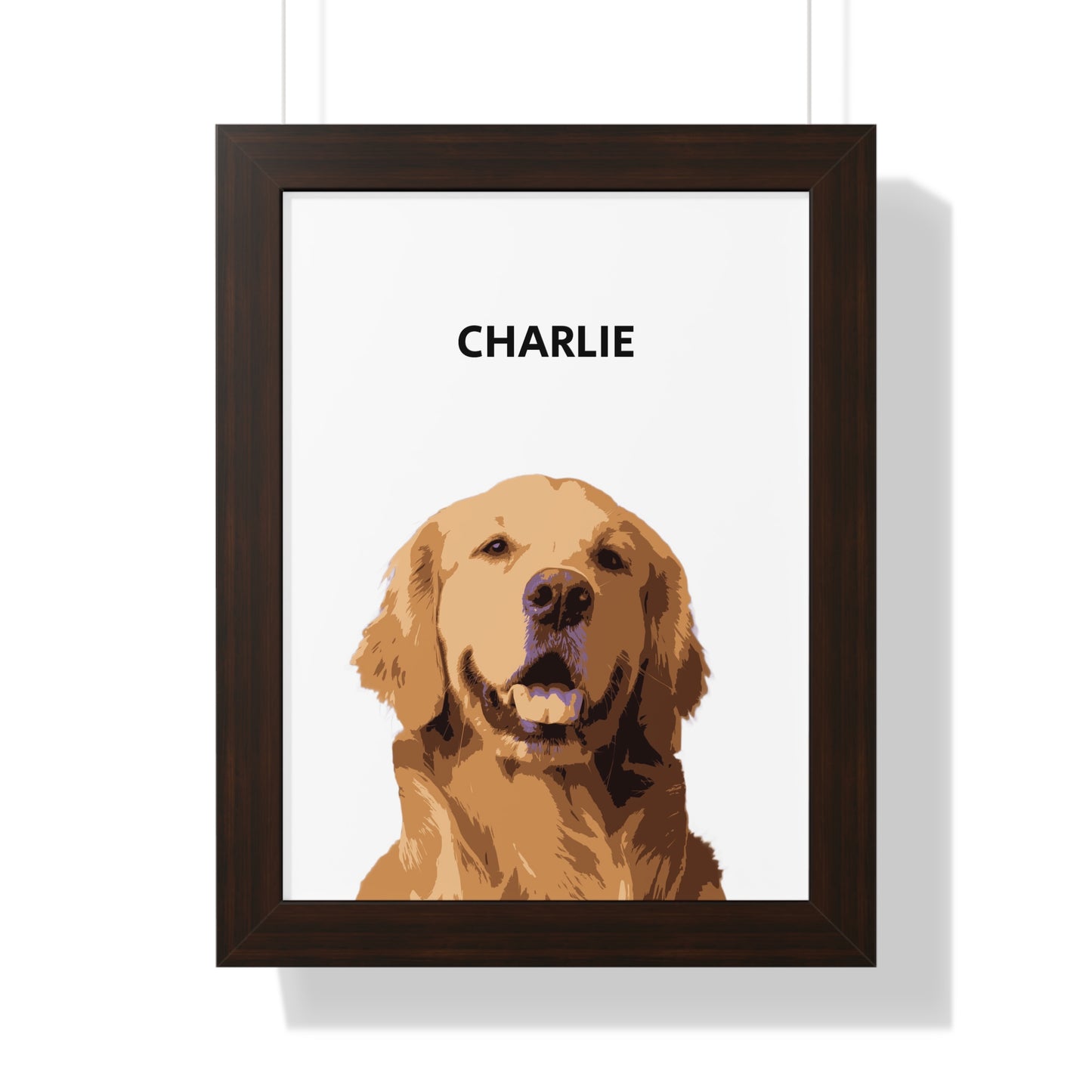 Custom Personalizable Pet Framed Vertical Poster