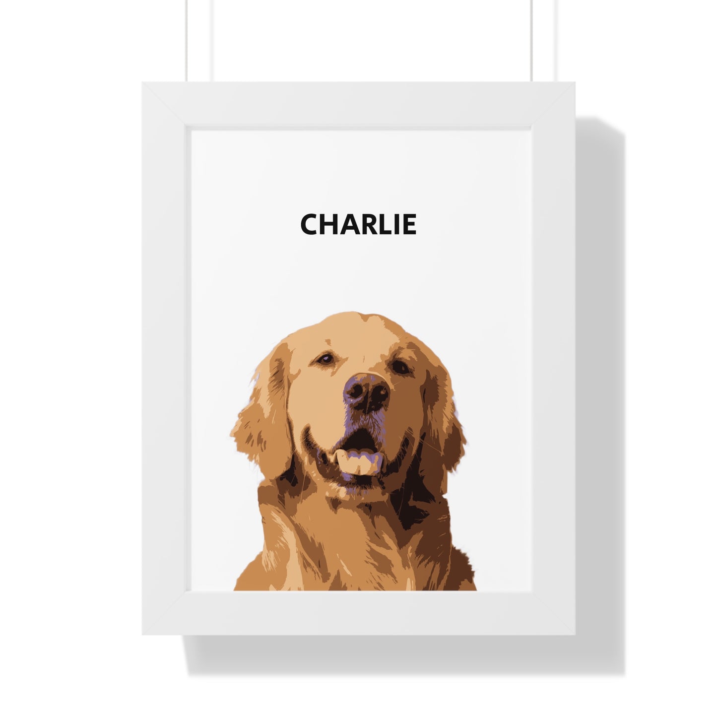 Custom Personalizable Pet Framed Vertical Poster