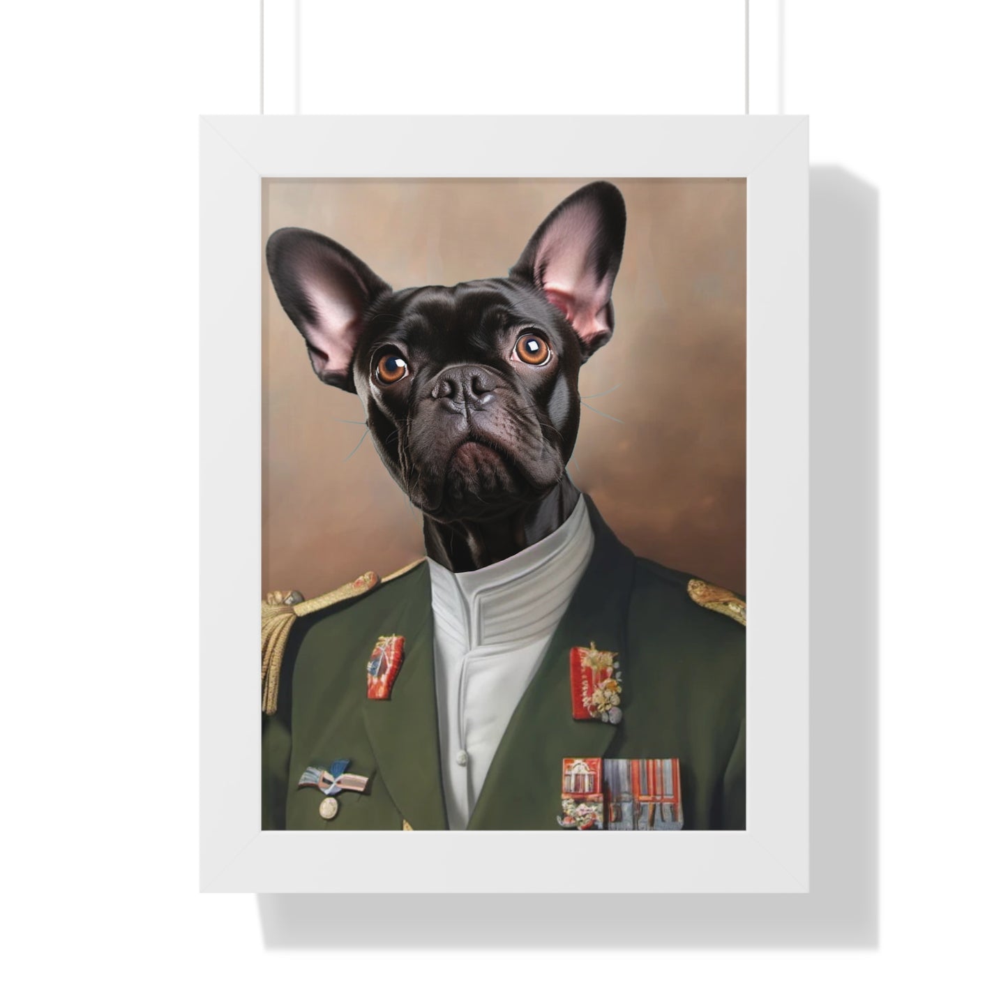 Lieutenant General Custom Dog Poster Frame