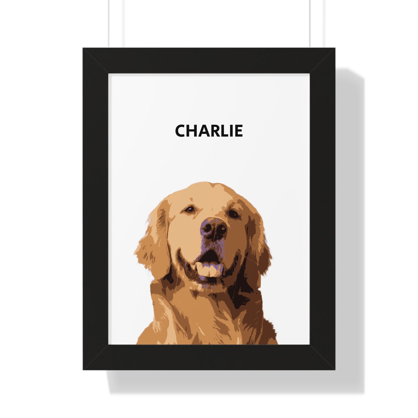 Custom Personalizable Pet Framed Vertical Poster