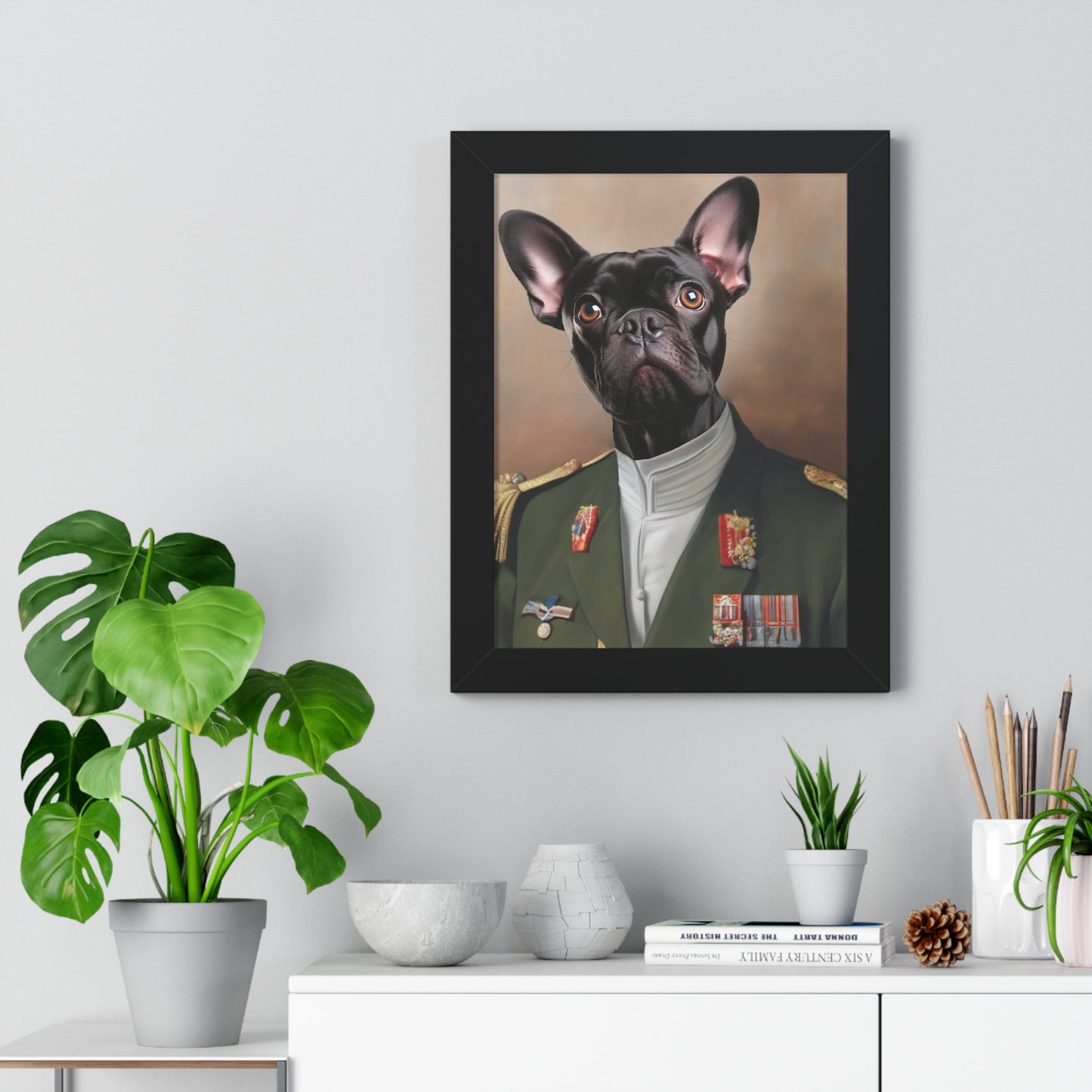 Lieutenant General Custom Dog Poster Frame