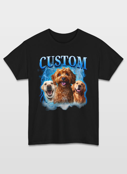 Custom Personalized Pet Face Unisex T-Shirt