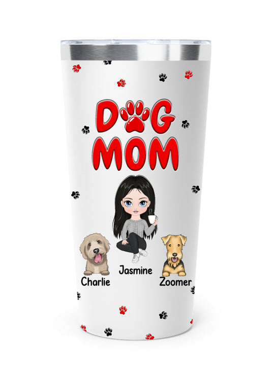 Dog Mom Customizable Dog Tumbler Cup