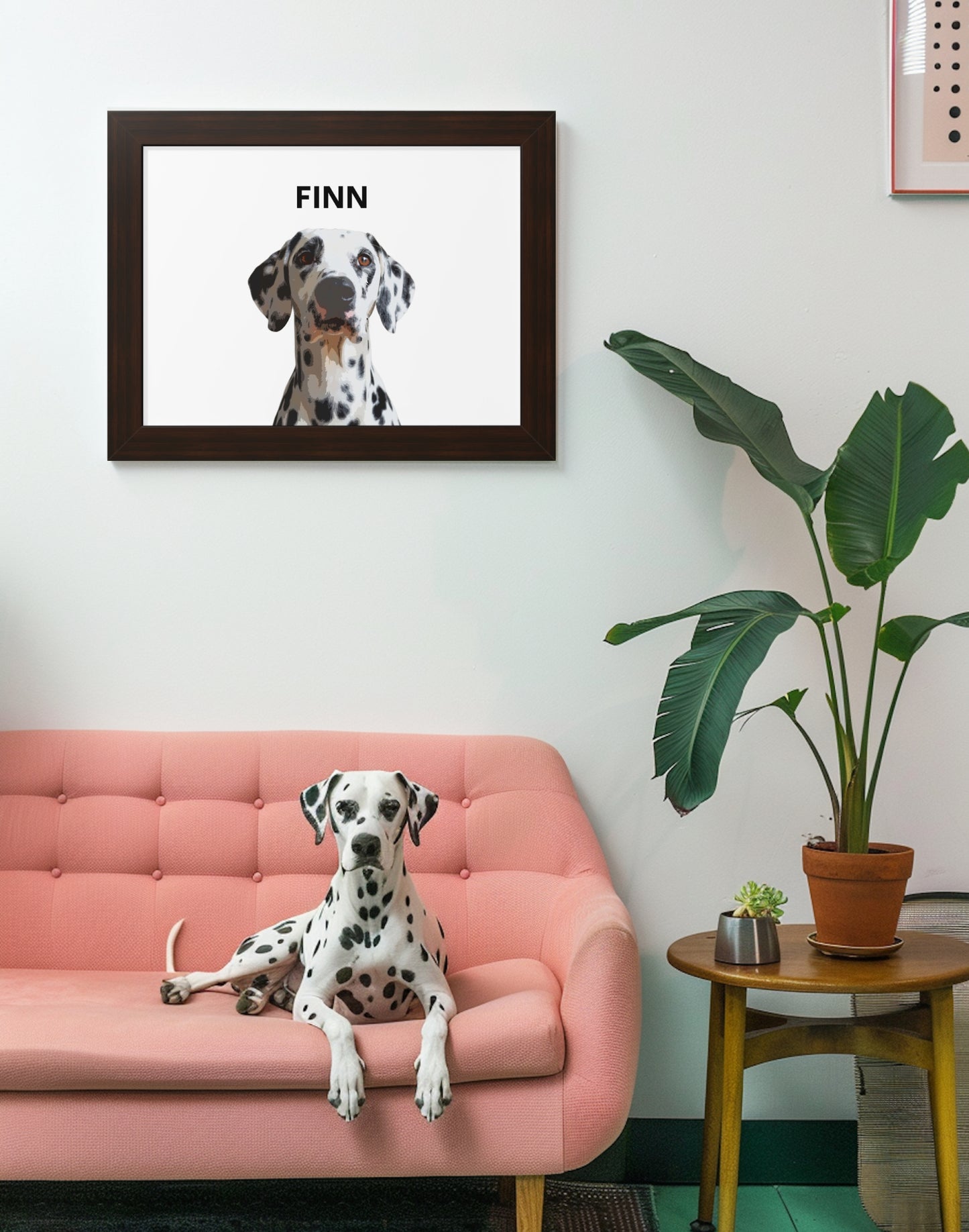 Custom Personalizable Pet Framed Horizontal Poster