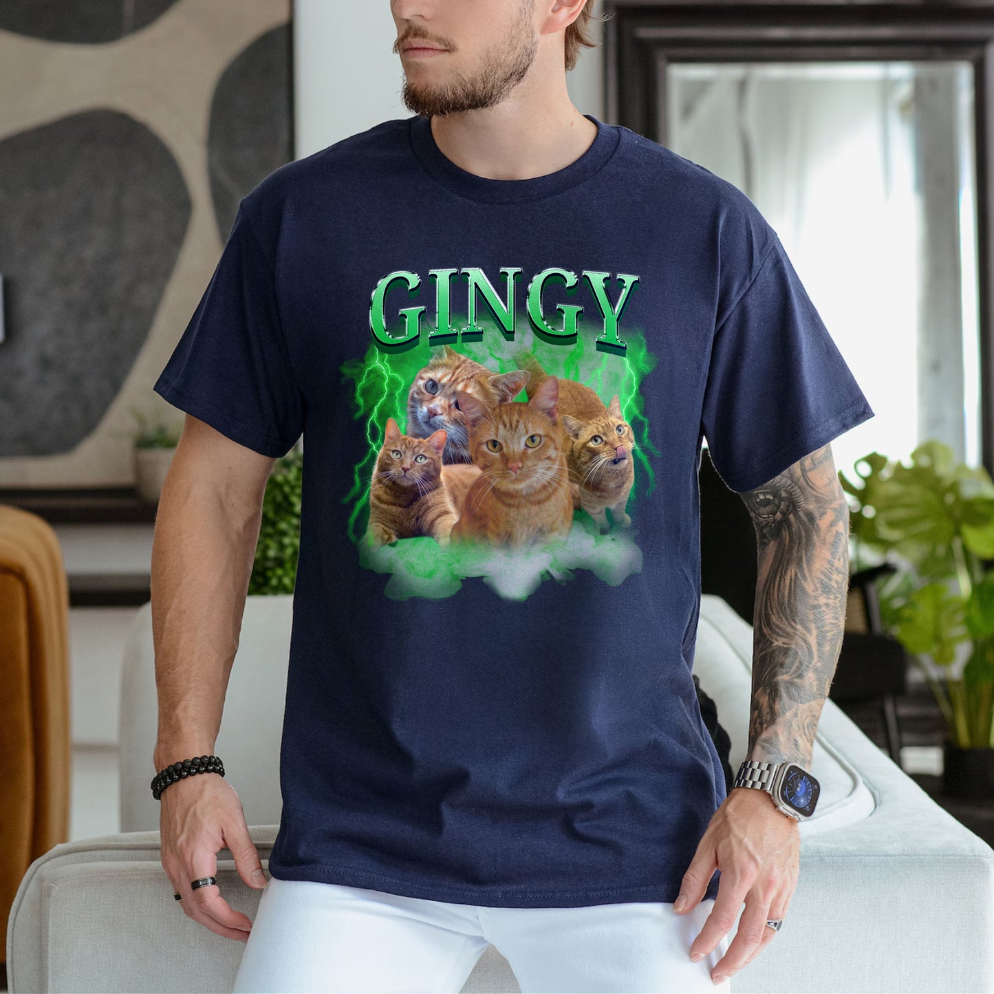 Custom Personalized Pet Face Unisex T-Shirt