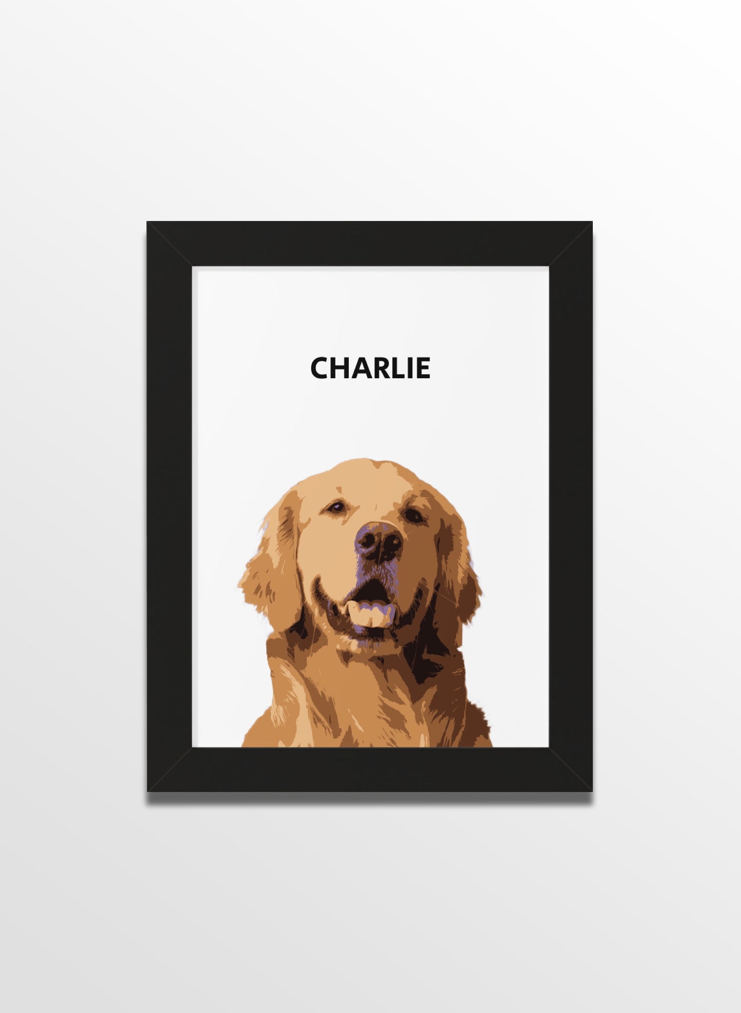 Custom Personalizable Pet Framed Vertical Poster